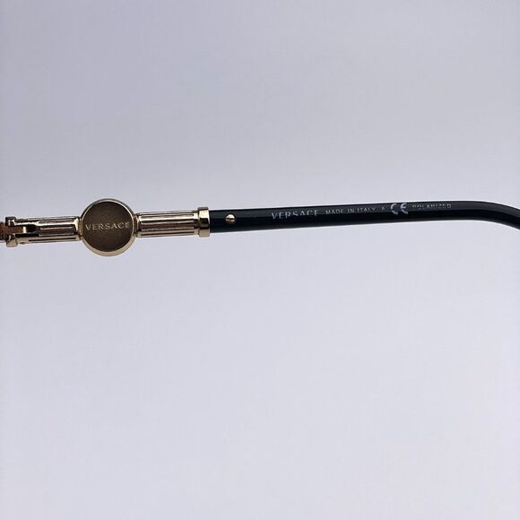 NEW Versace VE2236 1002Z3 Gold Silver Mirrored Polarized Pilot Unisex Sunglasses - Picture 9 of 15